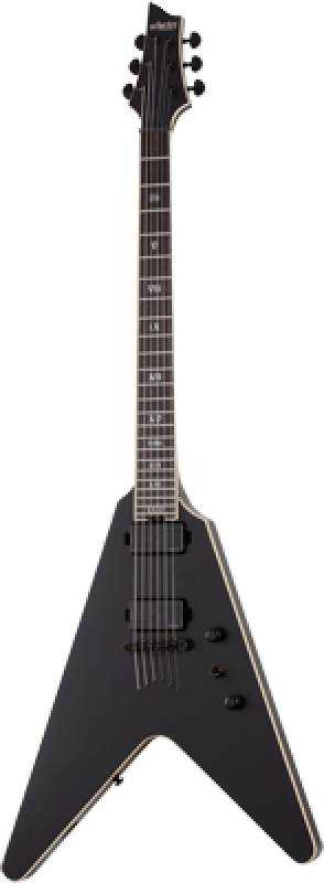 SCHECTER E-Gitarre, SLS Elite V-1 Evil Twin, Satin Black