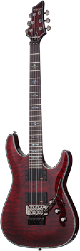 SCHECTER E-Gitarre, Hellraiser C-1 FR, Black Cherry