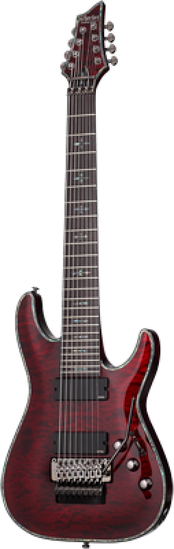 SCHECTER E-Gitarre, Hellraiser C-8 FR, Black Cherry