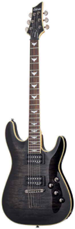 SCHECTER E-Gitarre, Omen Extreme 6, See-Thru Black