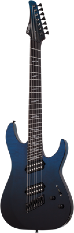 SCHECTER E-Gitarre, Reaper 7 Elite MultiScale, Deep Ocean Blue