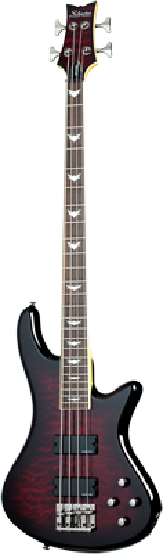 SCHECTER Bassgitarre, Stiletto Extreme-4, Black Cherry