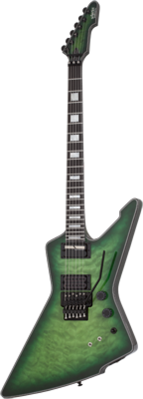 SCHECTER E-Gitarre, E-1 FR S Special Edition, Trans Green Burst