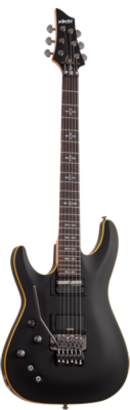 SCHECTER E-Gitarre, Demon-6 FR S, Aged Black Satin, Linkshänder