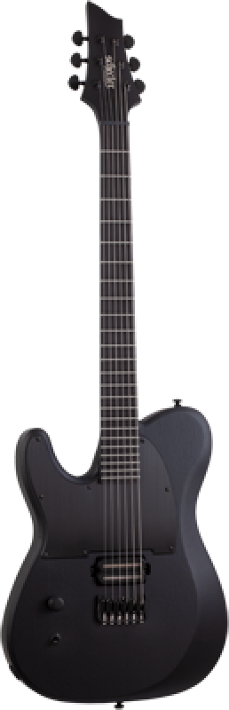 SCHECTER E-Gitarre, PT Black Ops, Satin Black Open Pore, Linkshänder