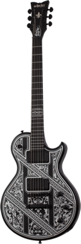 SCHECTER E-Gitarre, Solo-II Pryzm Palladium, Gloss Black
