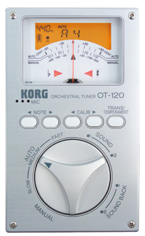 KORG Stimmgerät, chromatisch, OT-120, silber
