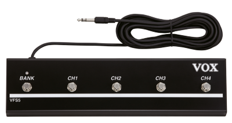 VOX Fußschalter, 5-fach, für VOX Cambridge50, VX50 GTV, VX15 GT, VTX,