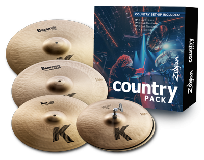 ZILDJIAN Beckenset, K Zildjian, Country Pack, 15H/17+19Cr/20CrR