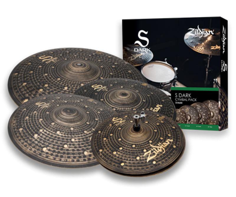 ZILDJIAN Beckenset, S Family, Dark Cymbal Pack, 14H/16+18Cr/20R