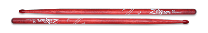 ZILDJIAN Drum Sticks, Hickory Nylon Tip Serie, 5A, rot